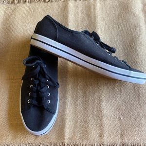 Keds Black LowTop Kickstart Canvas Sneakers